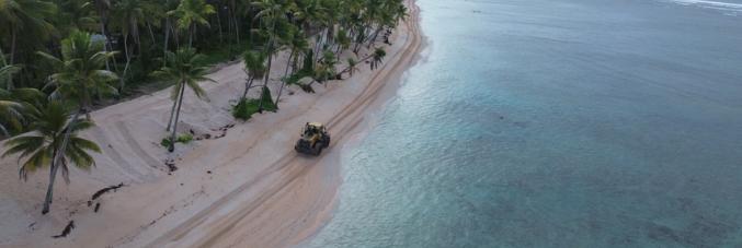  tropical beach seen from above 
