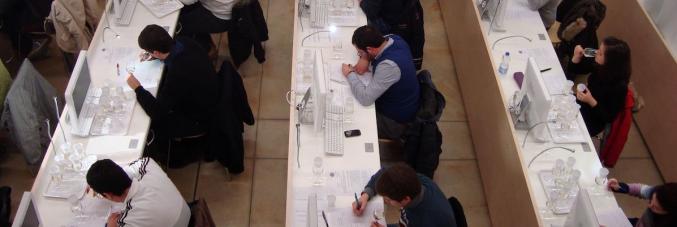 sala sensoriale durante gli assaggi