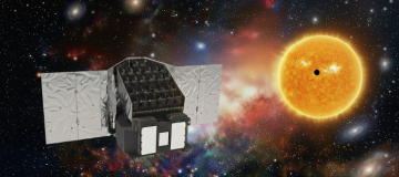 Rappresentazione artistica del satellite Plato (ESA)